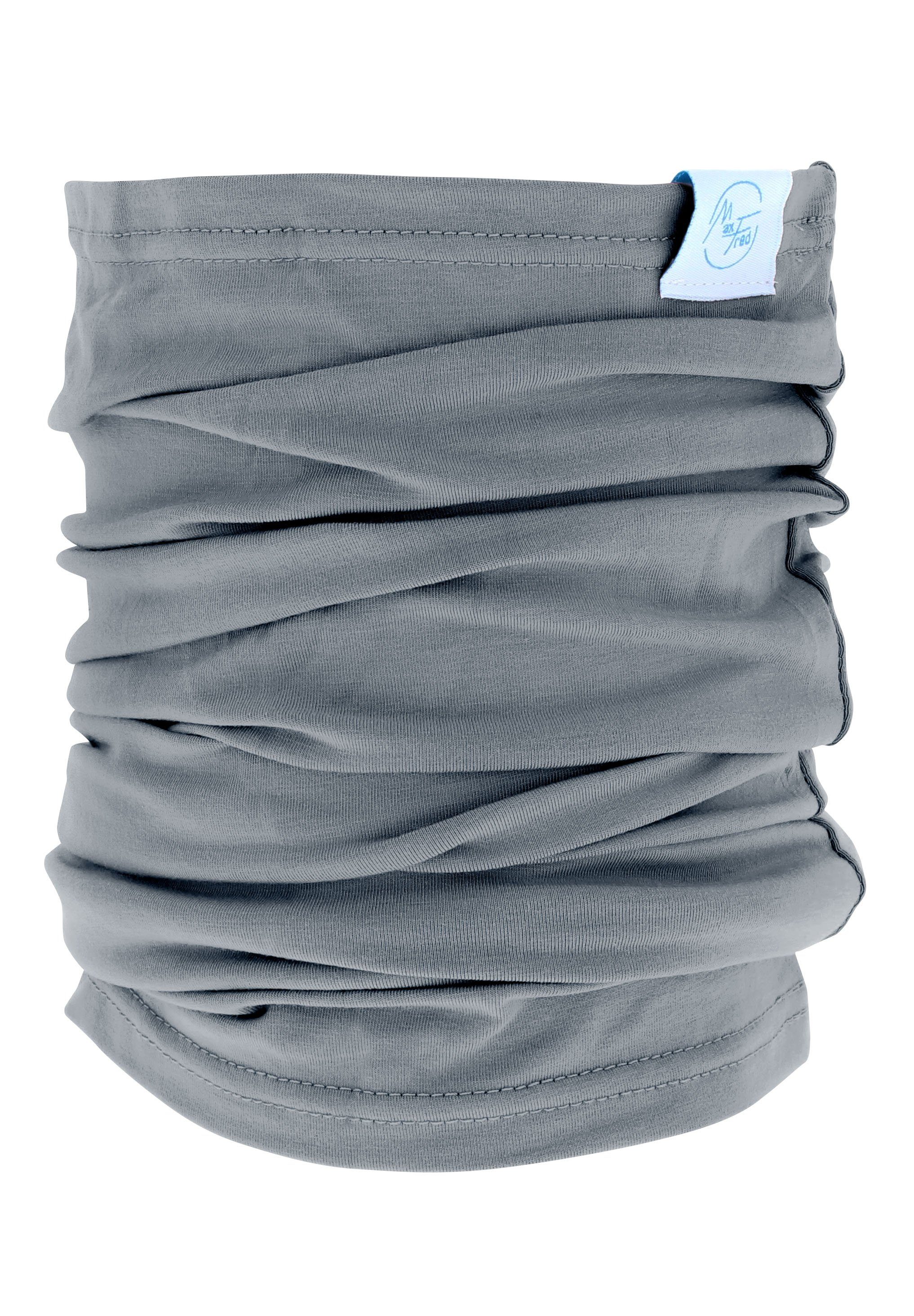Maxfred Multifunktionstuch Bamboo grey Multifunktionstuch, Elastisch, Nachhaltig, geringe Geruchsaufnahme, Ultraweich