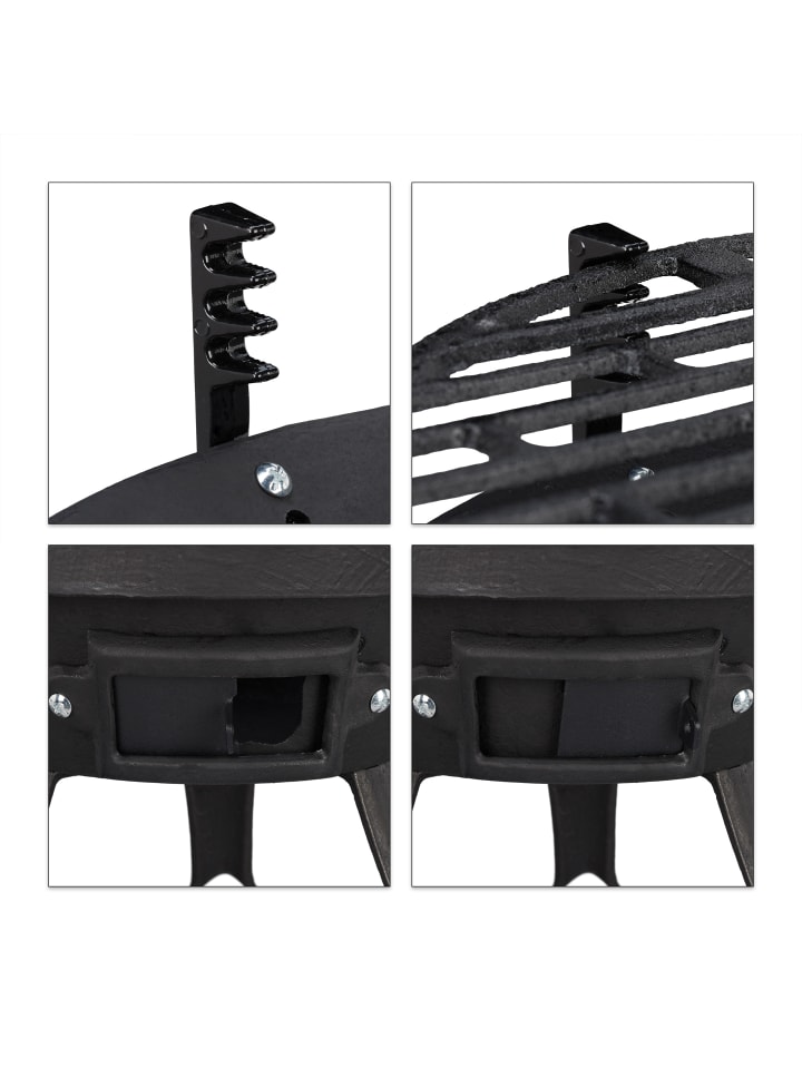 relaxdays Grillfass in Schwarz günstig kaufen onesize