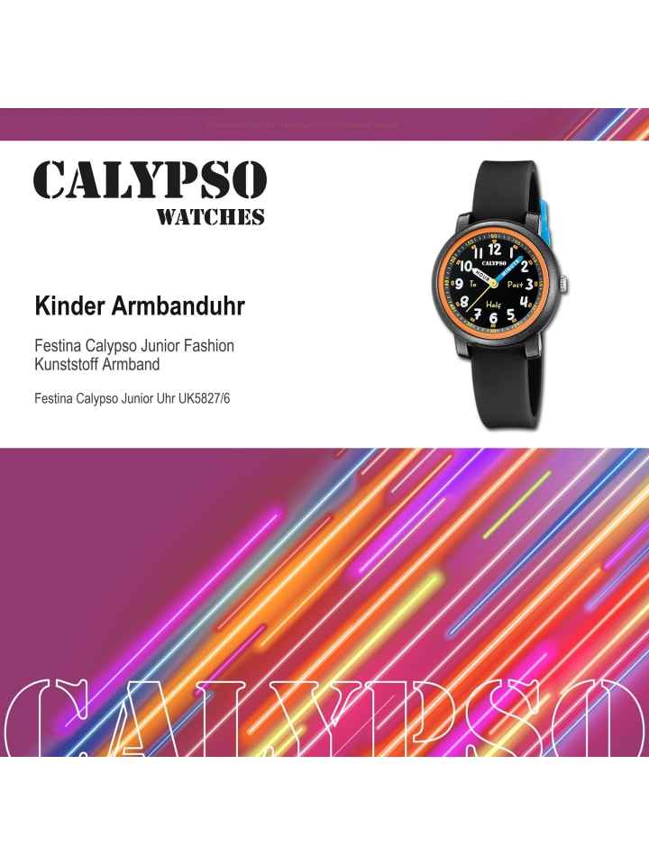 Calypso Analog-Armbanduhr Calypso Junior schwarz mittel (ca. 32mm) günstig kaufen onesize