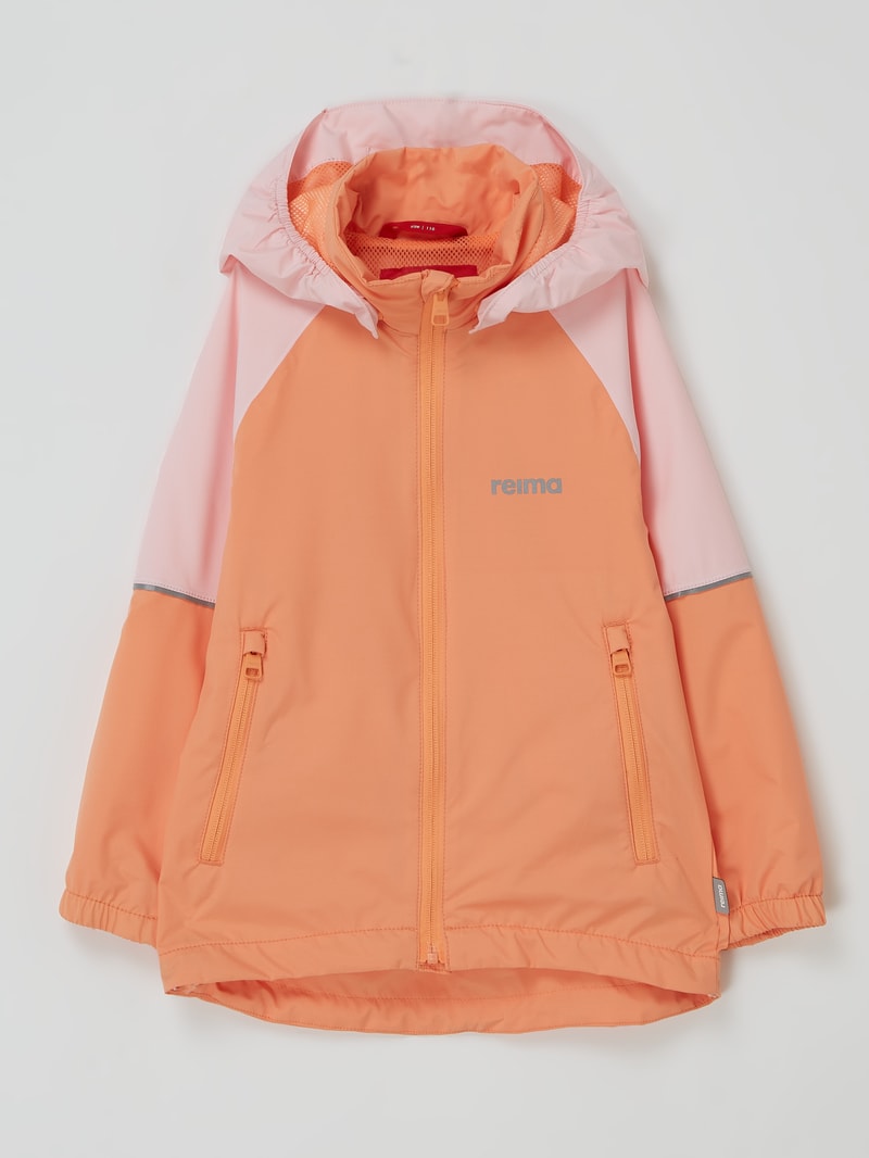 Windbreaker mit abnehmbarer Kapuze Modell 'Fiskare' in apricot