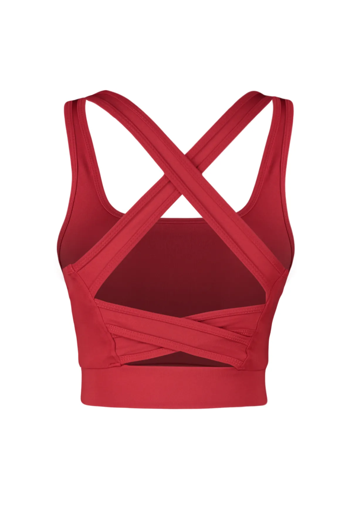 Trendyol Collection  Roter Sport-BH mit stützendem/formendem Rücken und detailliertem eckigem Kragen TWOSS22SS0040