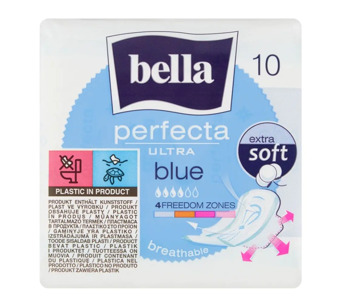 Bella Perfecta Ultra Blå bind, 10 stk.