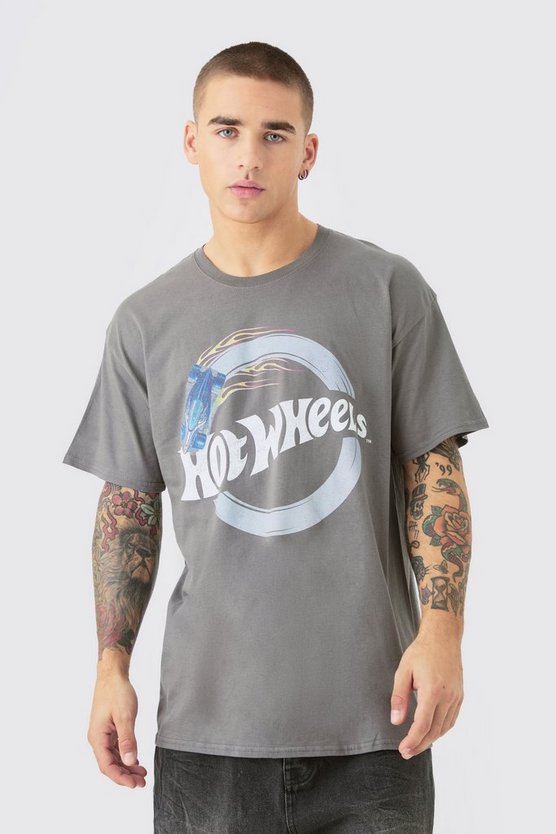 Oversize T-Shirt mit lizenziertem Hot Wheels Print