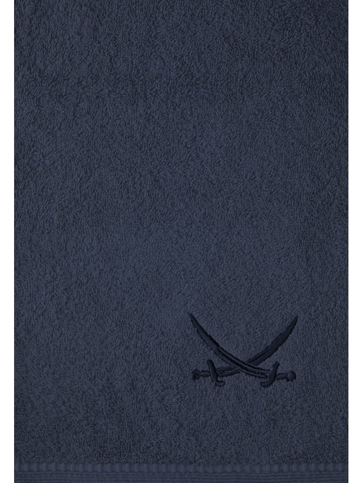 Sansibar 2er Duschtuch-Set „Frottier-Kollektion Classic“, 70x140 cm in Blau günstig kaufen 70x140 cm