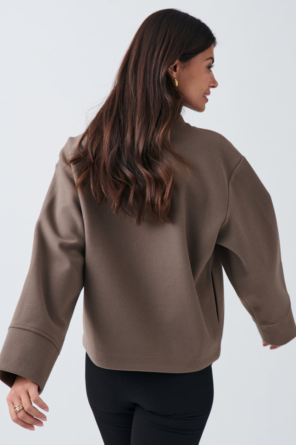 Short felt jacket