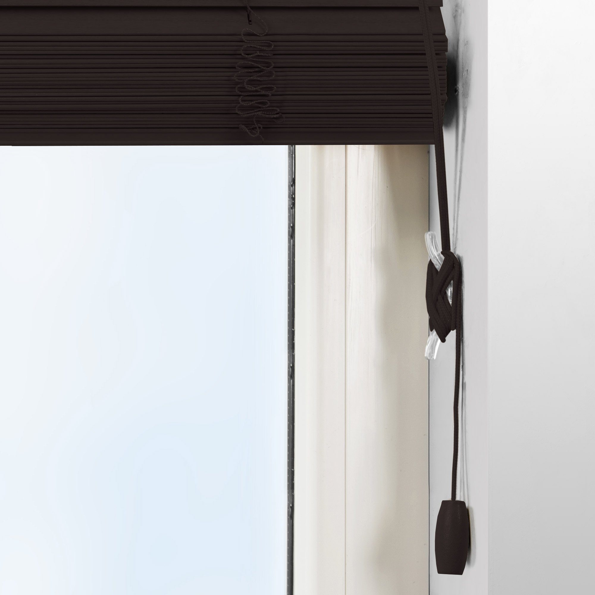 Jalousie SolDecor JH3, Sol Royal, Holzjalousie Dunkelbraun