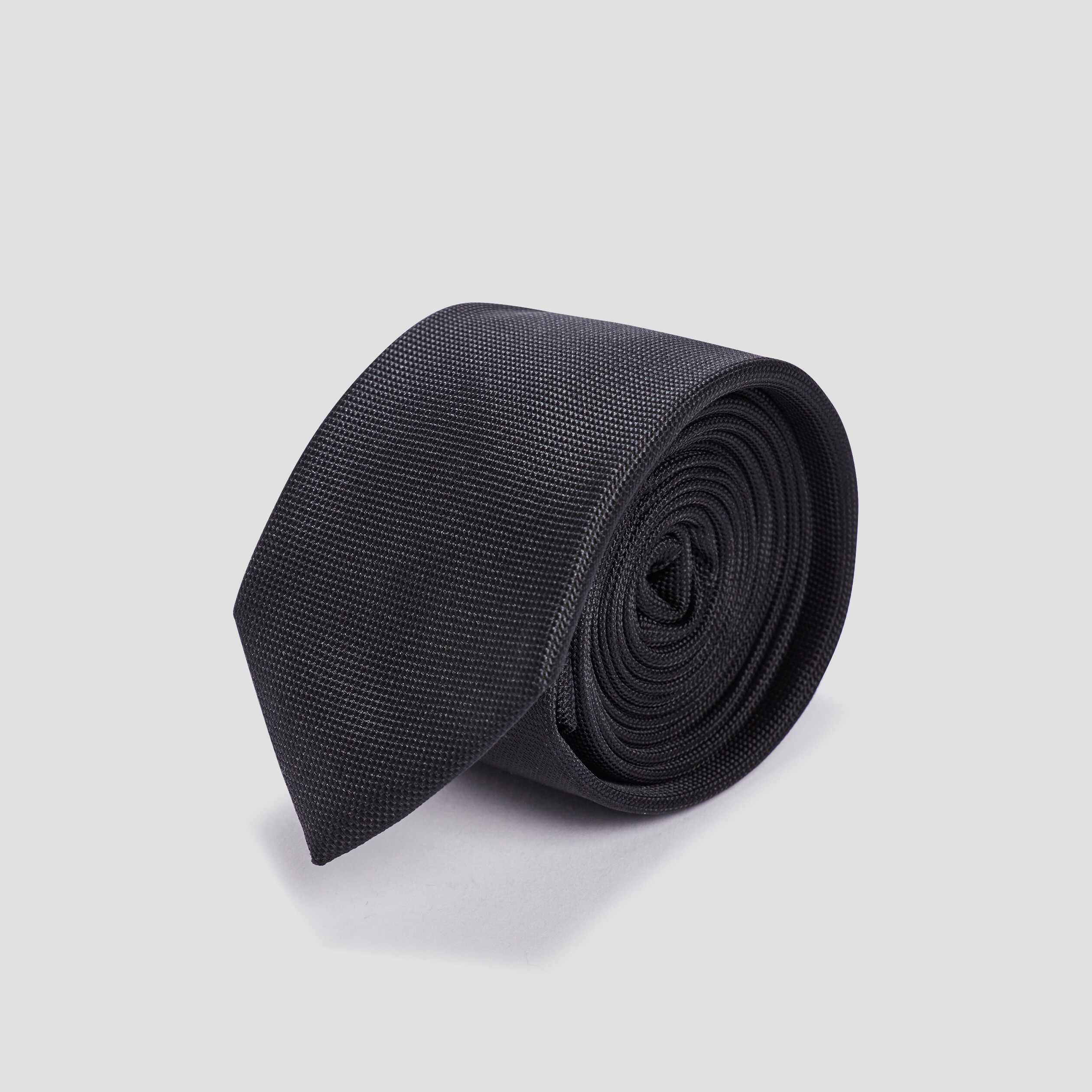Cravate texturée noir homme | La Halle