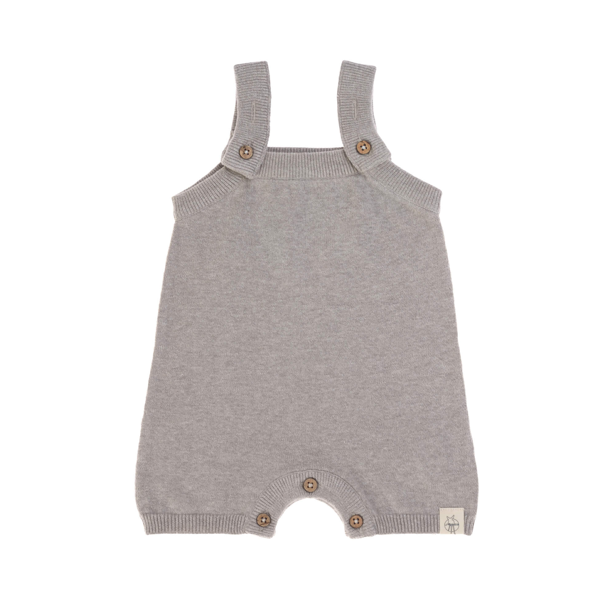 Baby Strampler - gestrickter Jumpsuit, Grau