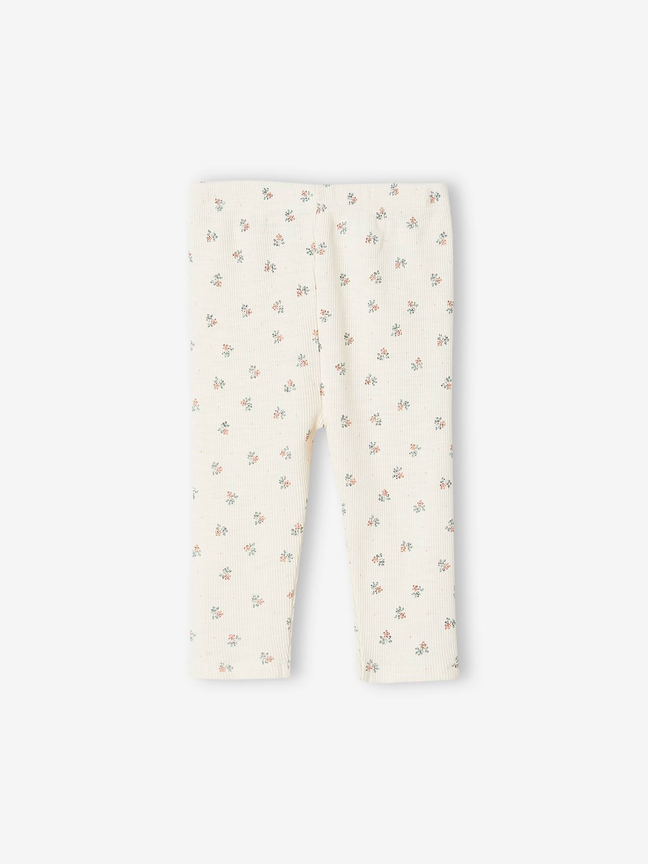 Vertbaudet Baby Leggings Oeko-Tex - beige bedruckt
