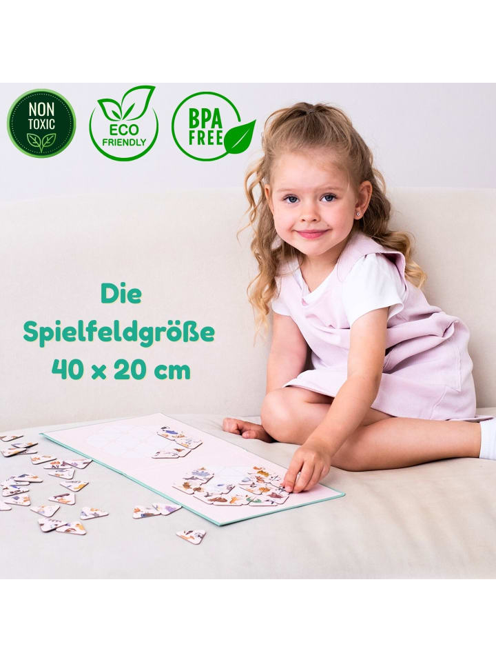 MAGNIKON Magnetisches Spiel Rätsel Erstaunliche Tiere, 46 Magnete, Logik trainieren günstig kaufen onesize