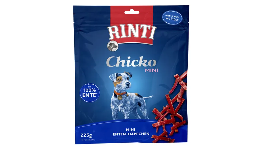 RINTI Hundesnack Chicko Mini Ente -Vorratspack 225 g