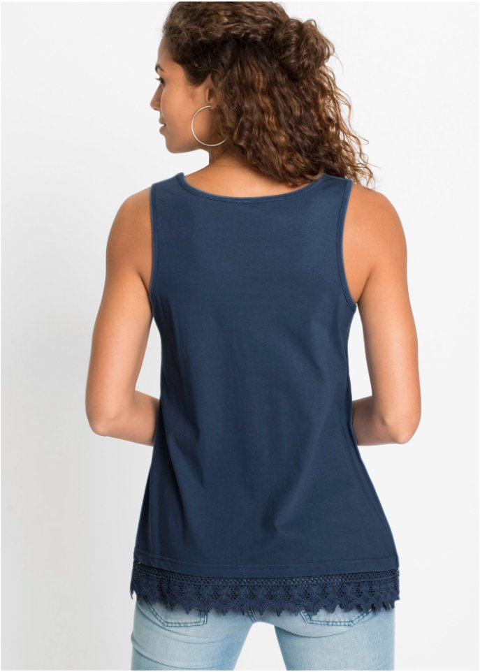 Top mit Spitze (2er-Pack)