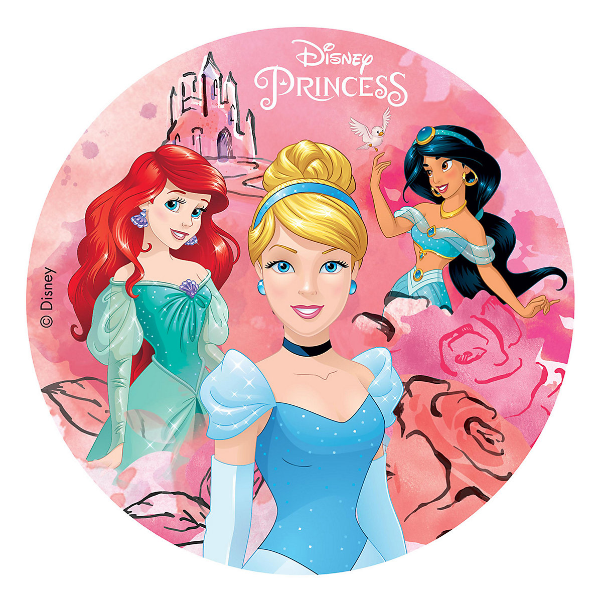 Essbare Tortenaufleger   Prinzessinnen Cinderella 20cm