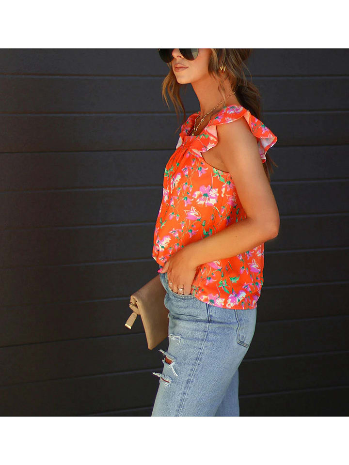 LA Angels Bluse in Orange günstig kaufen