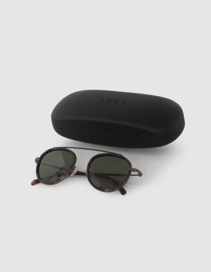 Lunettes solaires écailles style pantos Homme