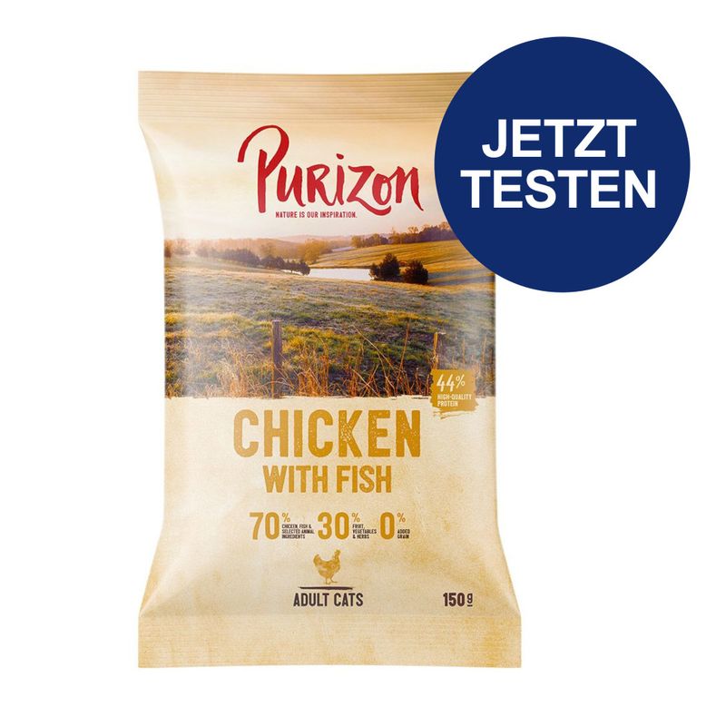 Probierpaket Purizon Katzenfutter 150 g zu TOP-Preisen | bitiba %