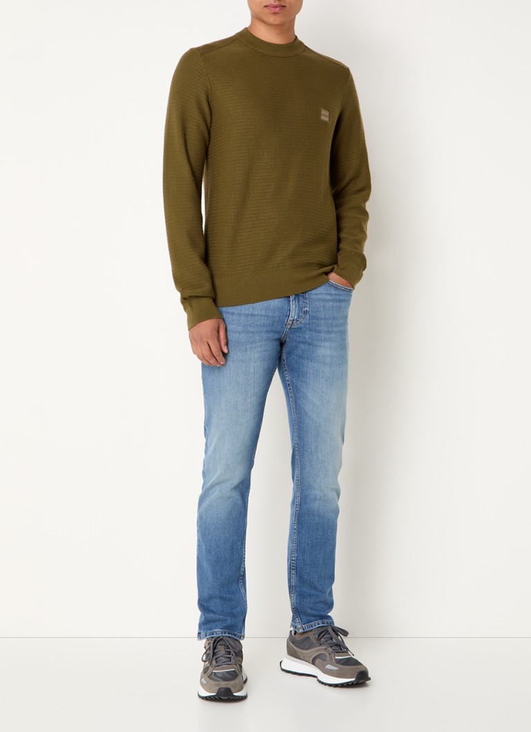 Blugi HUGO BOSS Delaware Slim Fit din amestec de lyocell