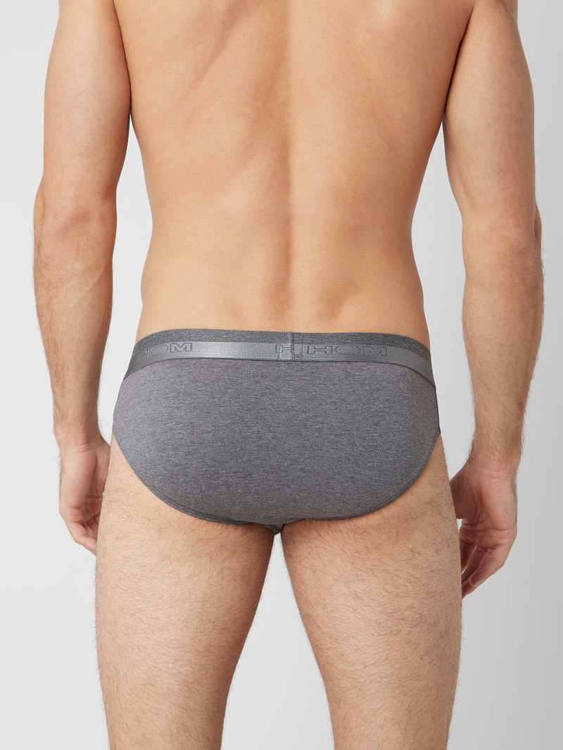Slip mit Stretch-Anteil in anthrazit meliert