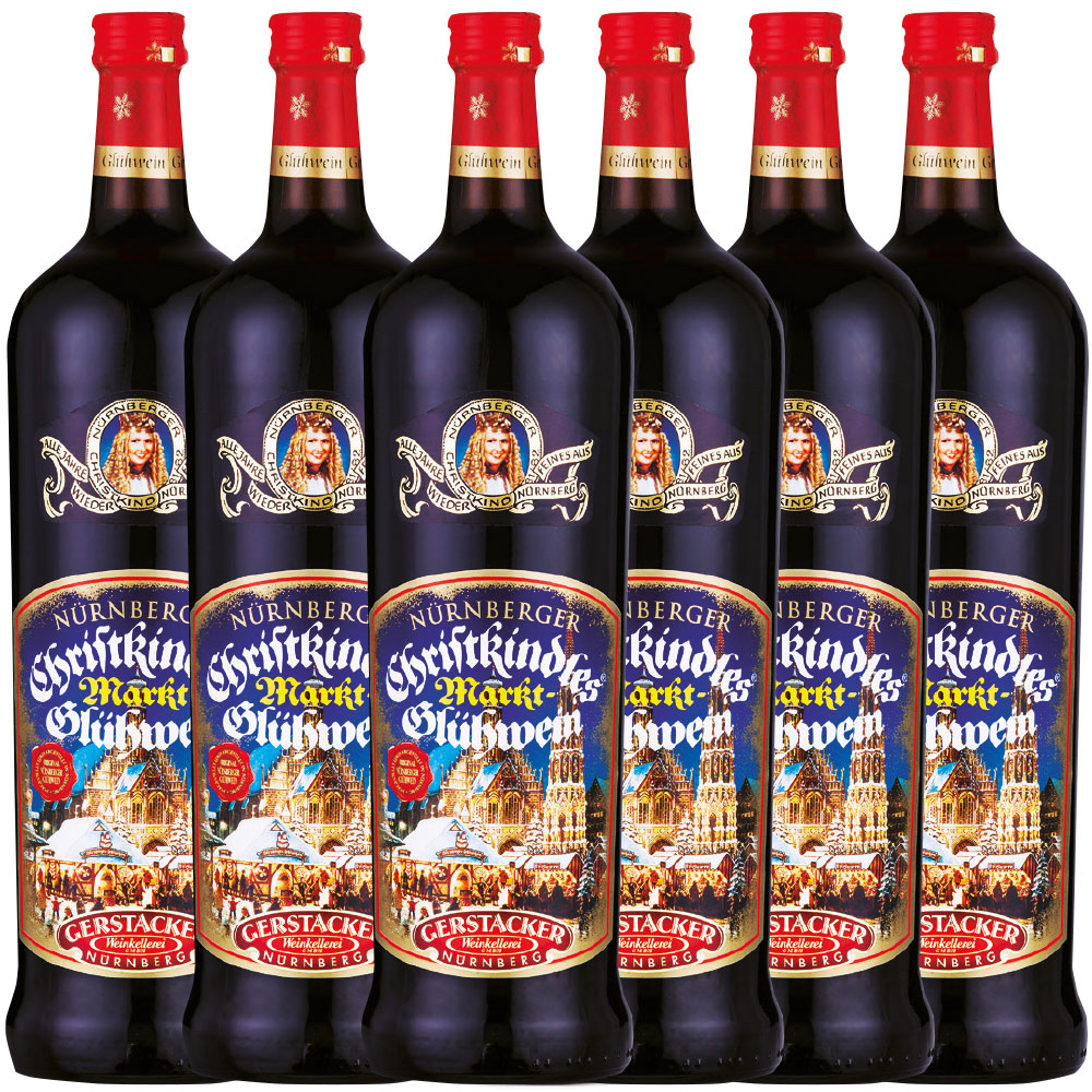 Gerstacker Nürnberger Christkindlesmarkt Glühwein - 6er Karton