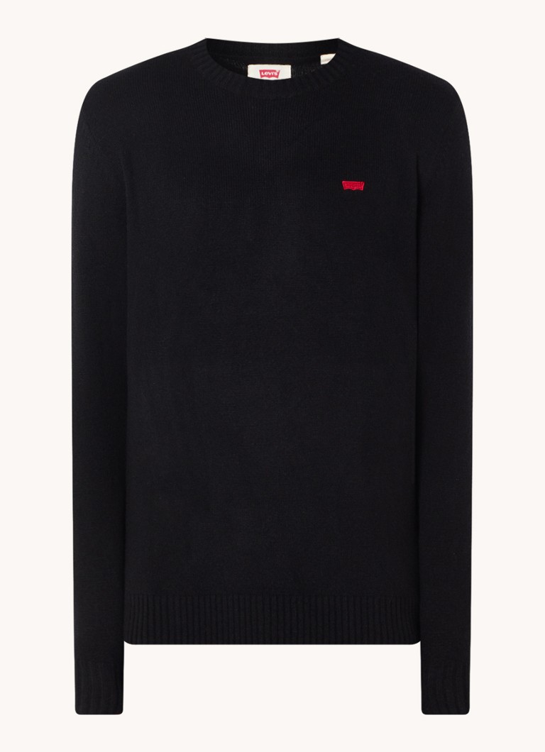Pulover Levi's cu logo din amestec de lână tricotată fin