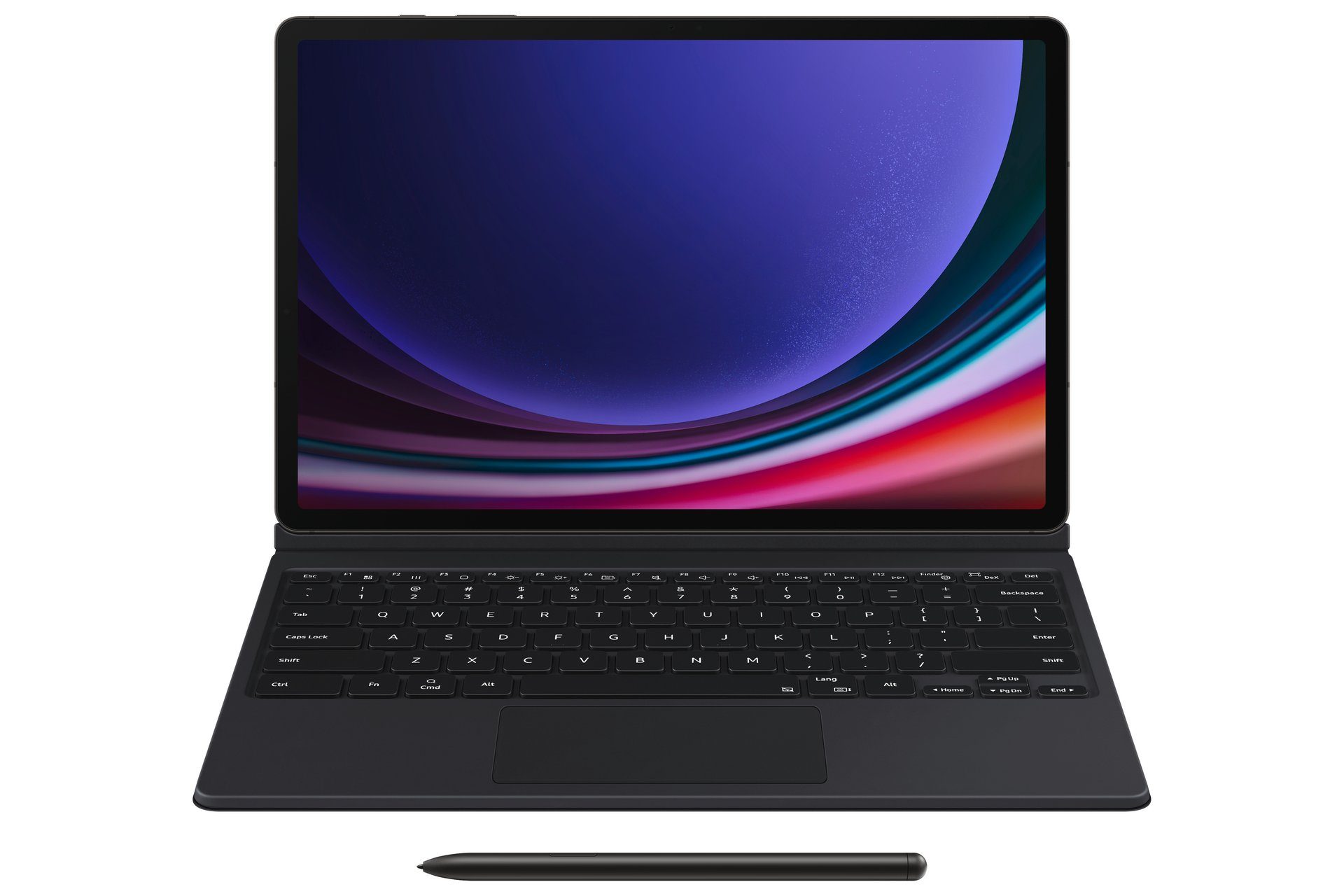 Samsung Tablet-Hülle Book Cover Keyboard, für Samsung Galaxy Tab S9+