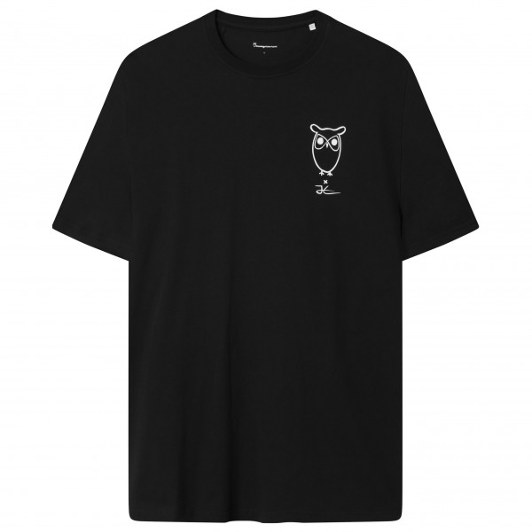 KnowledgeCotton Apparel - Loose Camp Front Print T-Shirt - T-Shirt