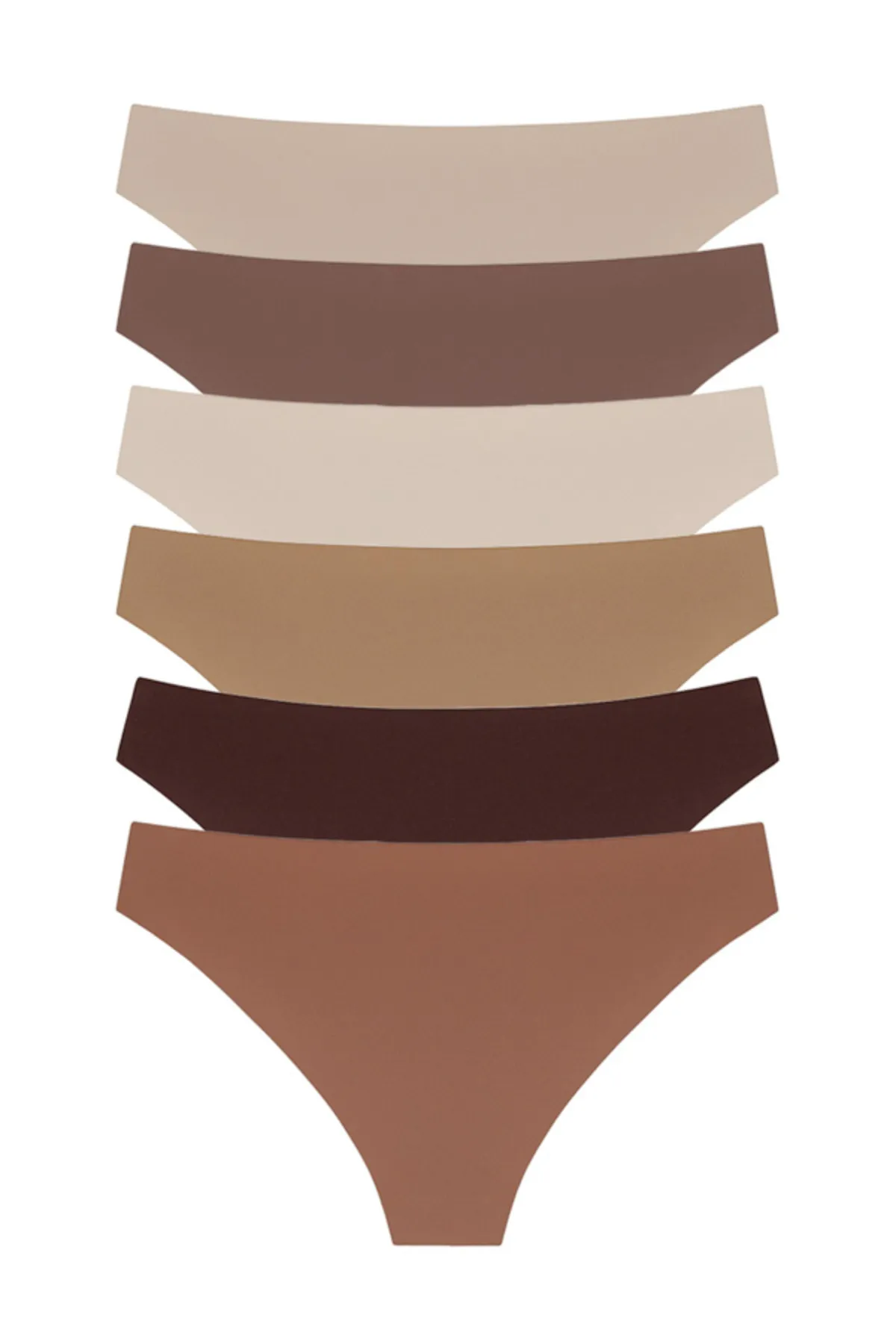 Cottonhill  Lasergeschnittene Damen-Bikini-Höschen im 6er-Pack