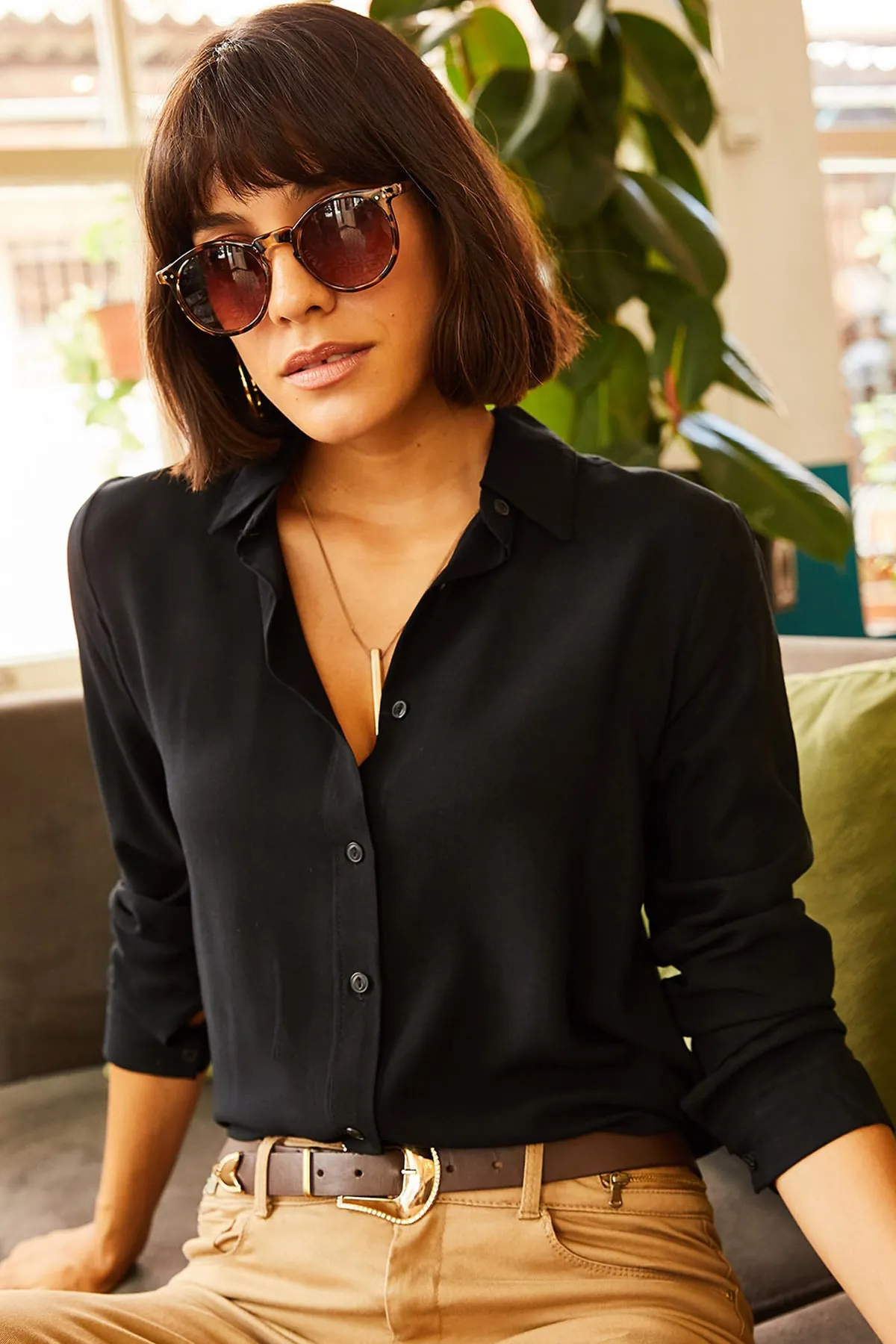 Olalook  Hemd - Schwarz - Regular Fit