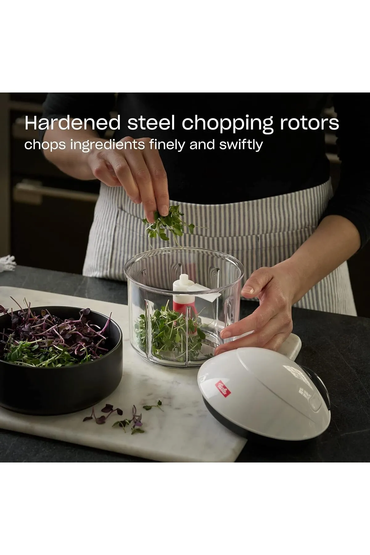 Viwares  Fissler Finecut / Obst- und Gemüseschneider, Universalschneider-Küche, Weiß