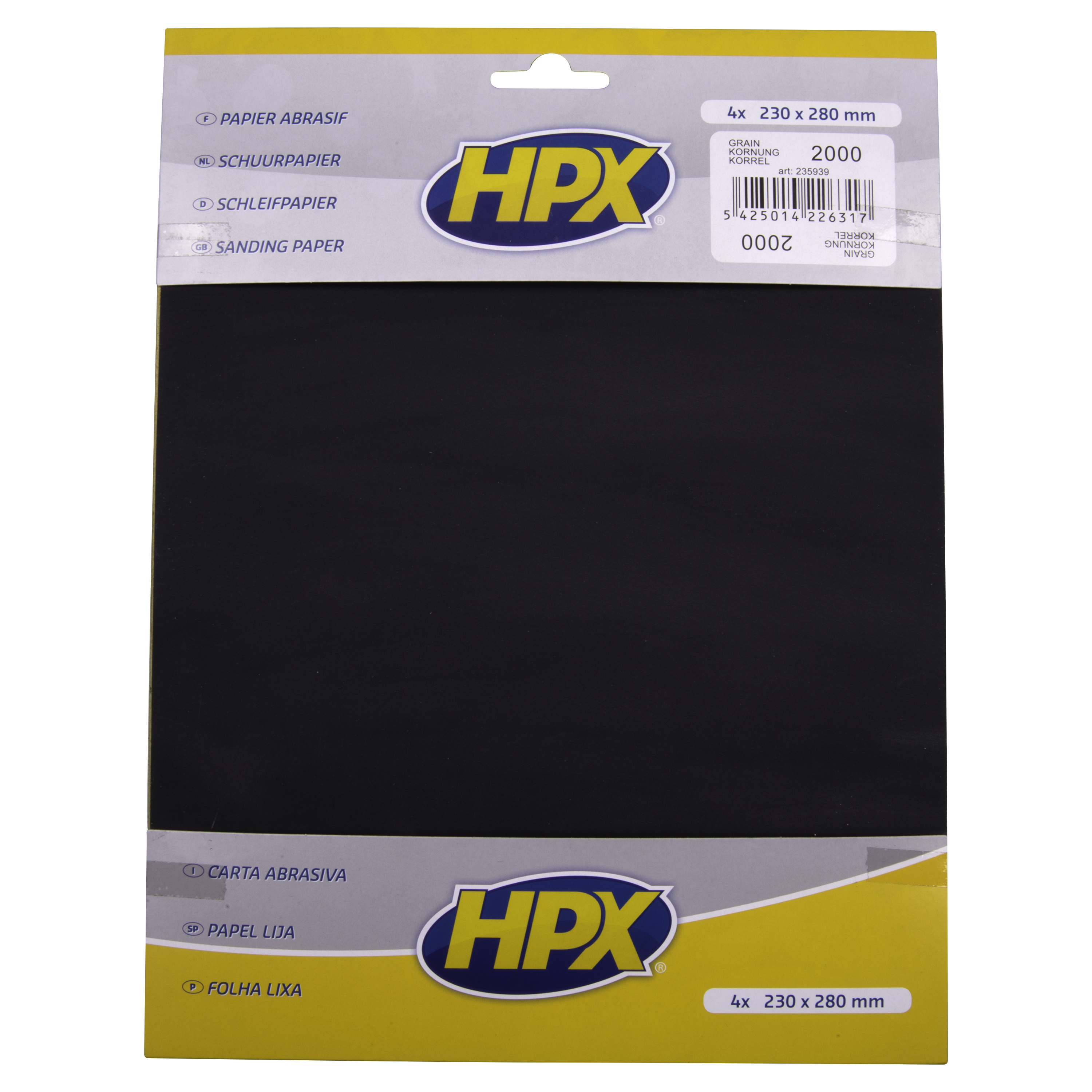Schleifpapier P2000, vpn HPX, 4 Stück - ATU