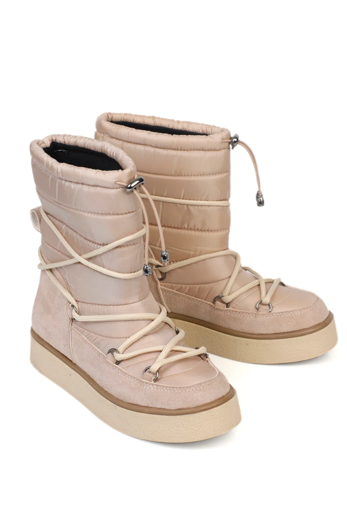 Capone Outfitters  Fallschirmspringer-Schneestiefel für Damen mit runder Zehenpartie