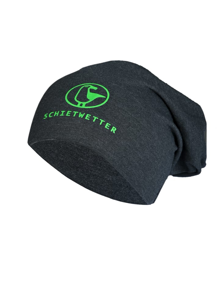 SCHIETWETTER Beanie mit Print Möwe in anthra/neon green günstig kaufen onesize