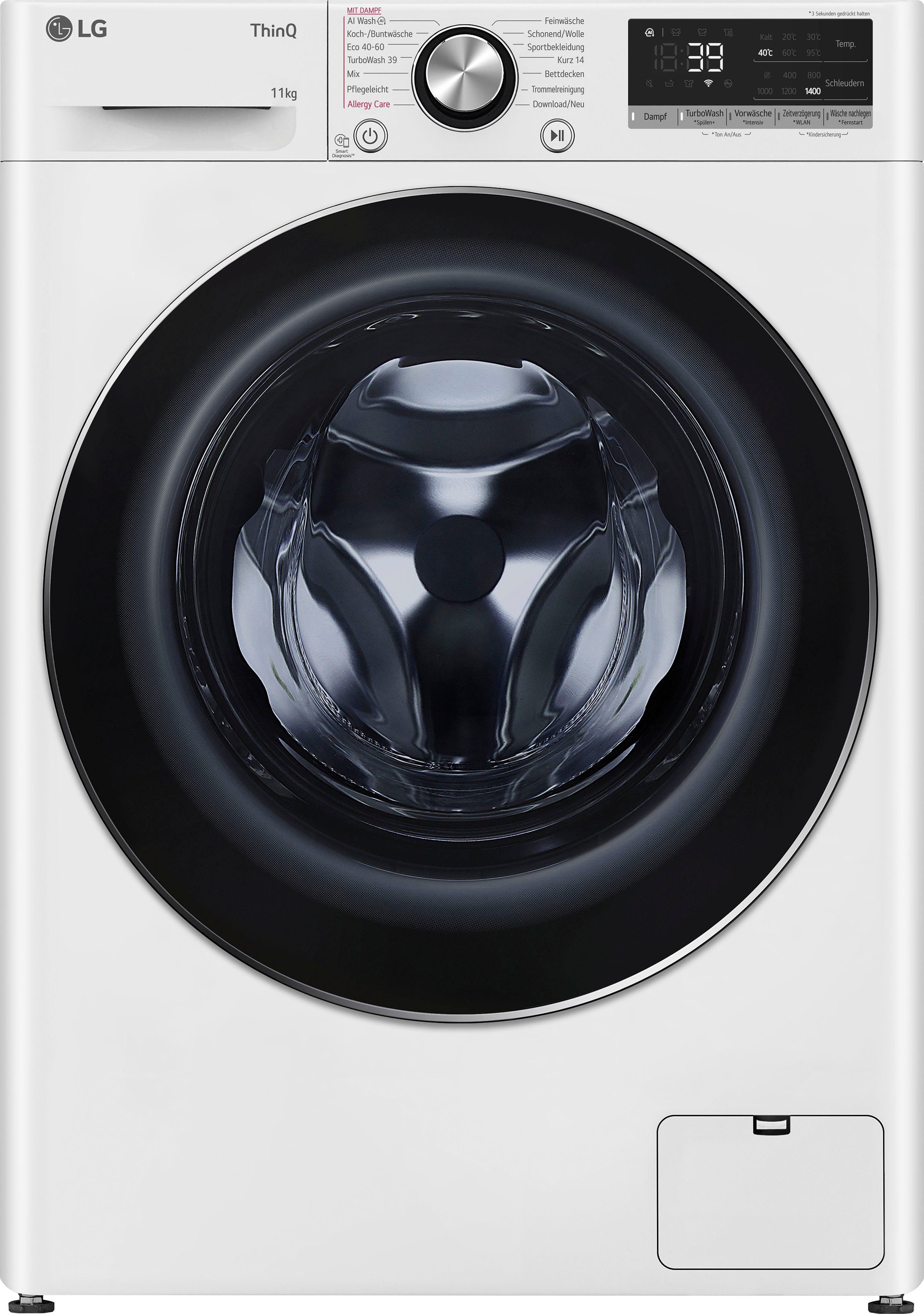 LG Waschmaschine Serie 7 F4WR7012, 11 kg, 1400 U/min