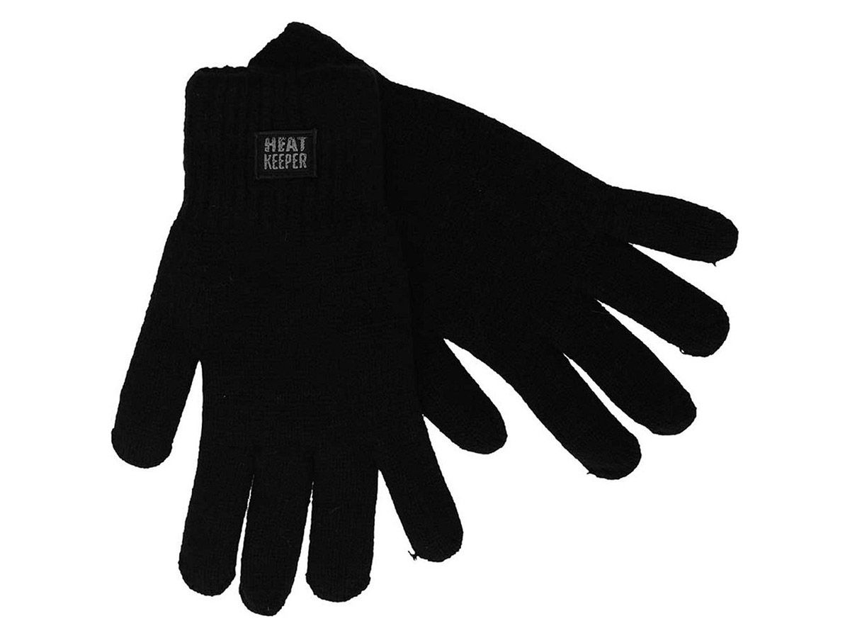 Heatkeeper Black Herren Thermo Handschuhe