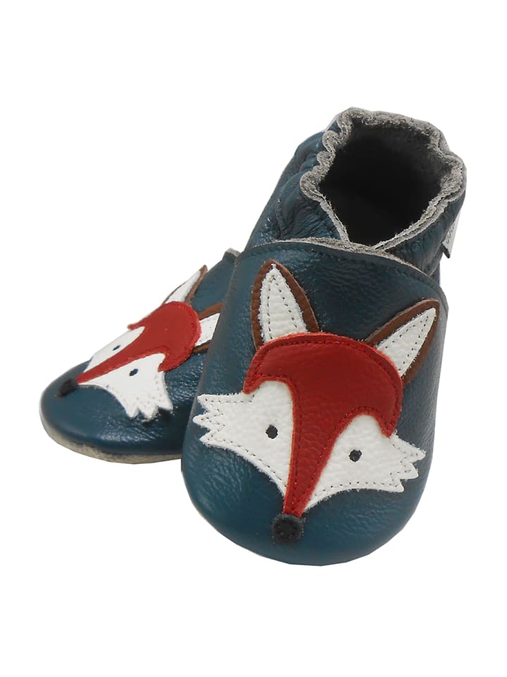 Yalion Leder-Krabbelschuhe 