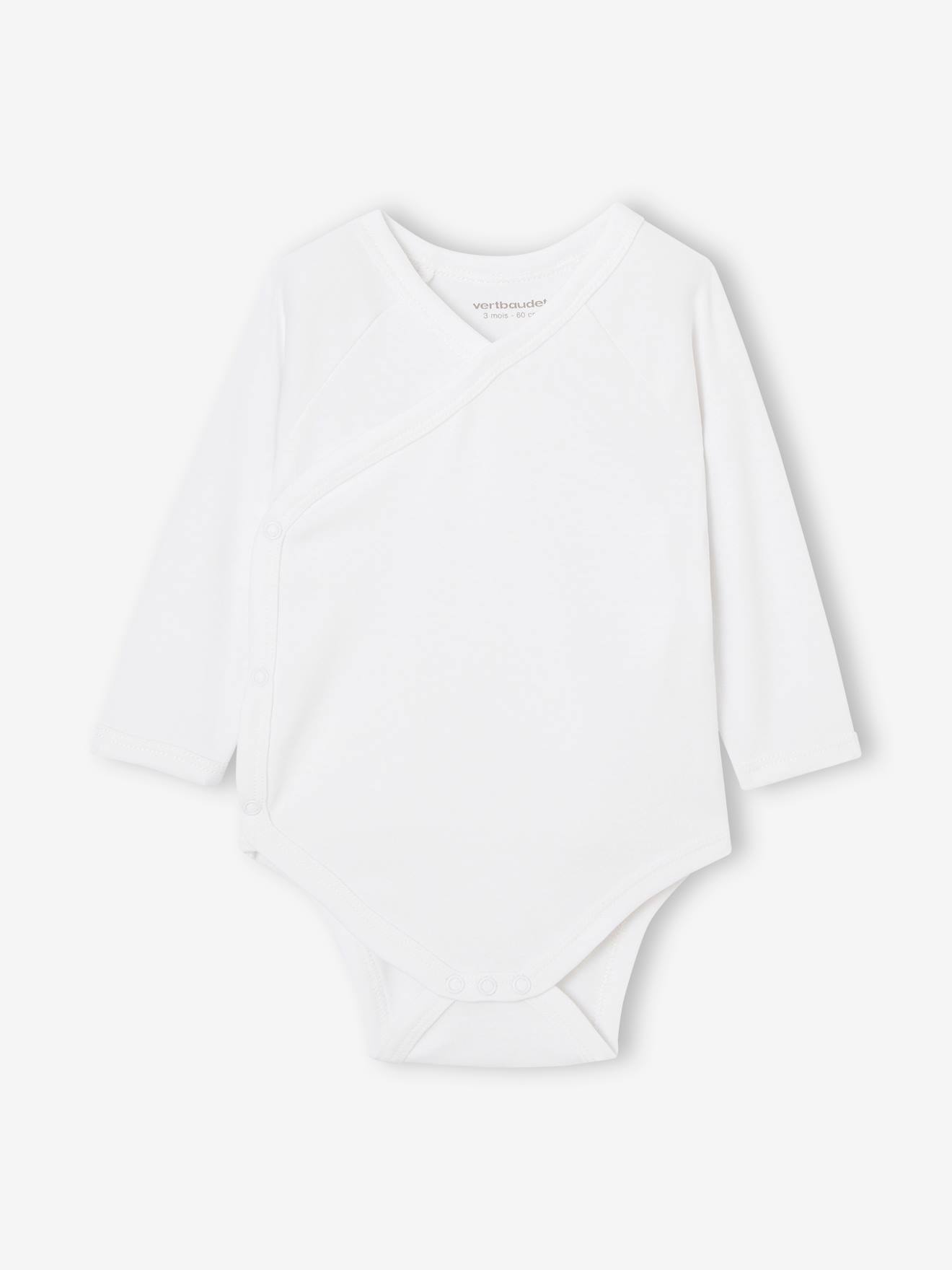 Vertbaudet Bio-Kollektion: 7er-Pack Baby Wickelbodys BASIC Oeko-Tex - mehrfarbig
