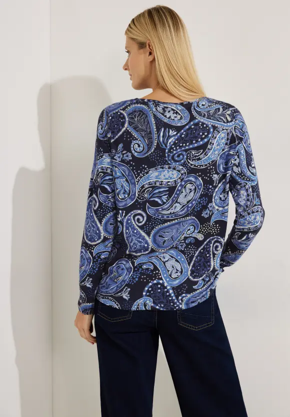CECIL Paisley Langarmshirt