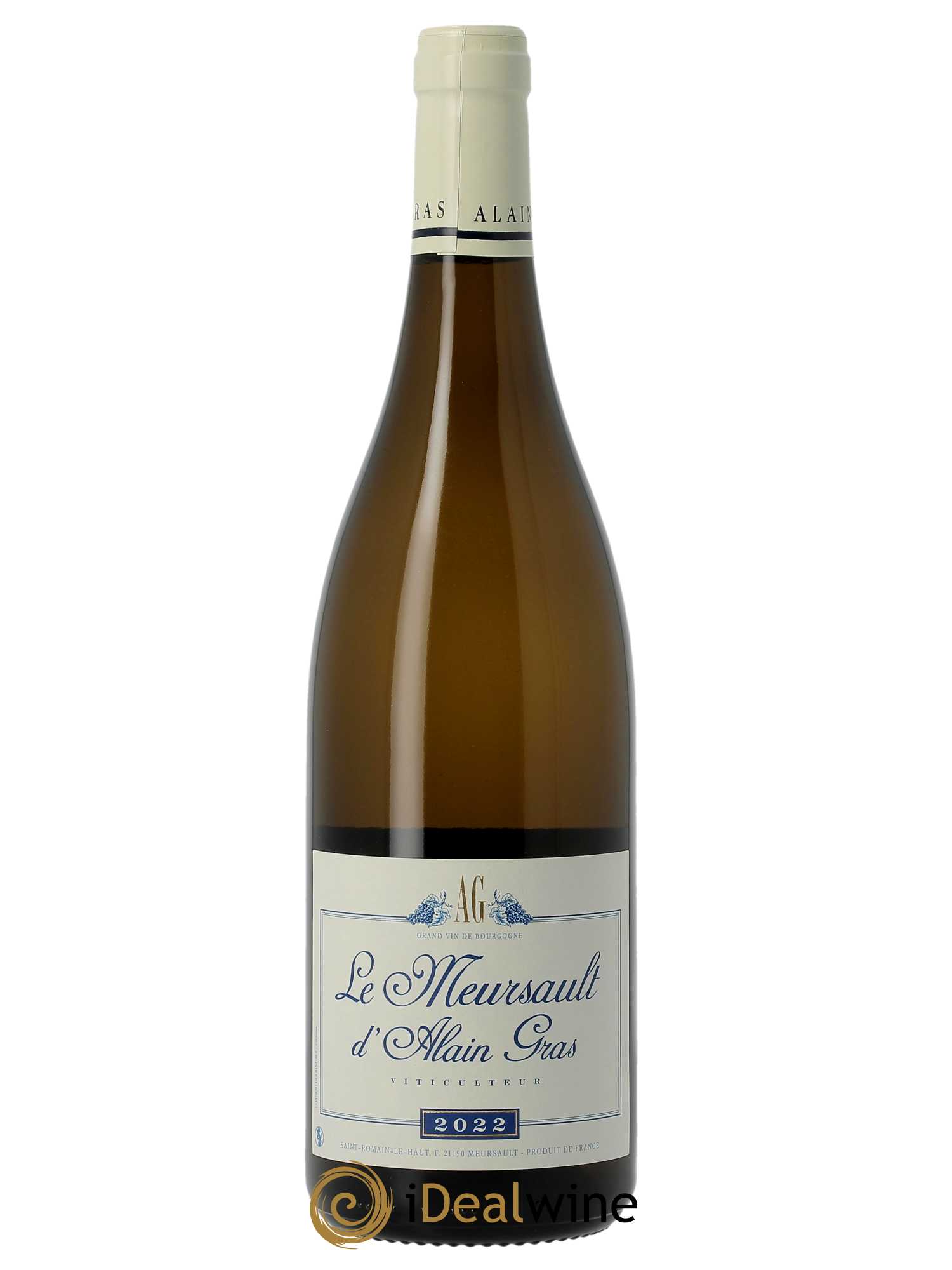Meursault Les Tillets Alain Gras  2022 - Lot de 1 Bouteille
