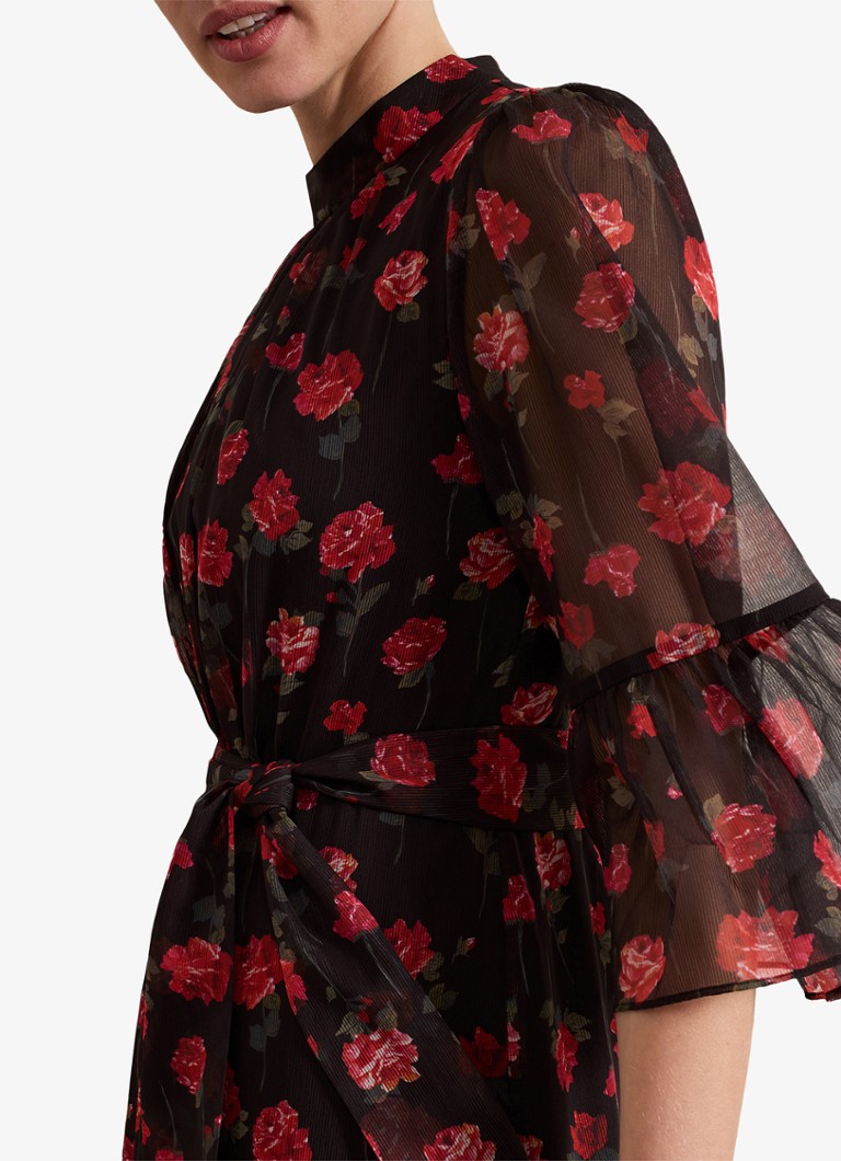 Vestido midi Phase Eight Petite Lela con estampado floral