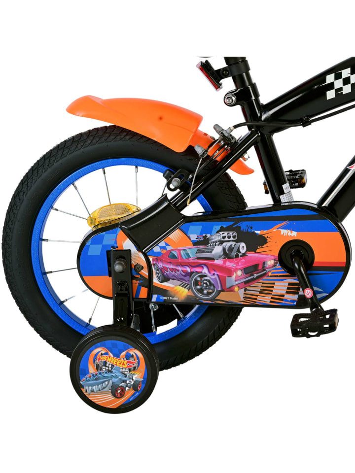 Volare Kinderfahrrad Hot Wheels für Jungen Schwarz Fahrrad 14 Zoll Kinderrad 4 Jahre günstig kaufen onesize