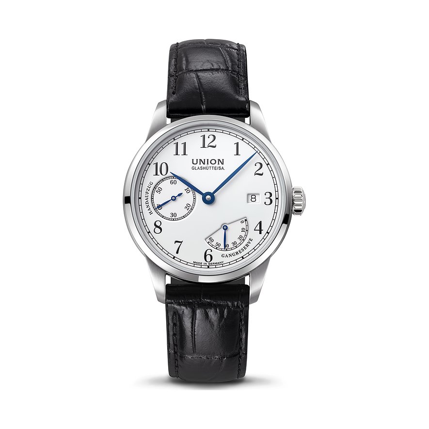 Union Glashütte Herrenuhr 1893 Johannes Dürrstein Edition Gangreserve