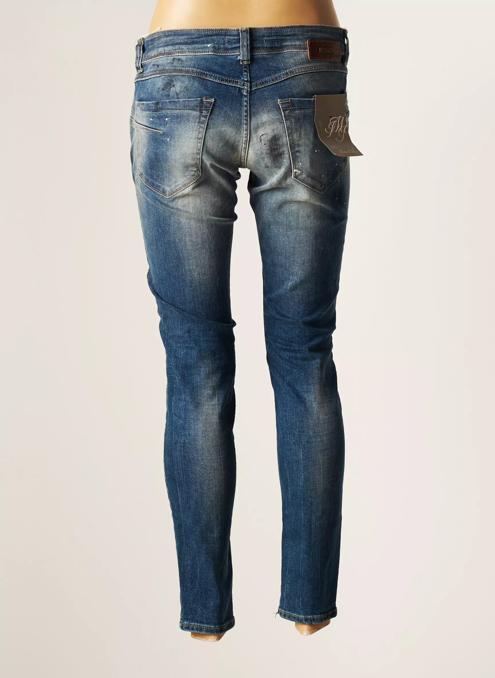 Imperial Jeans Coupe Slim Femme couleur bleu
