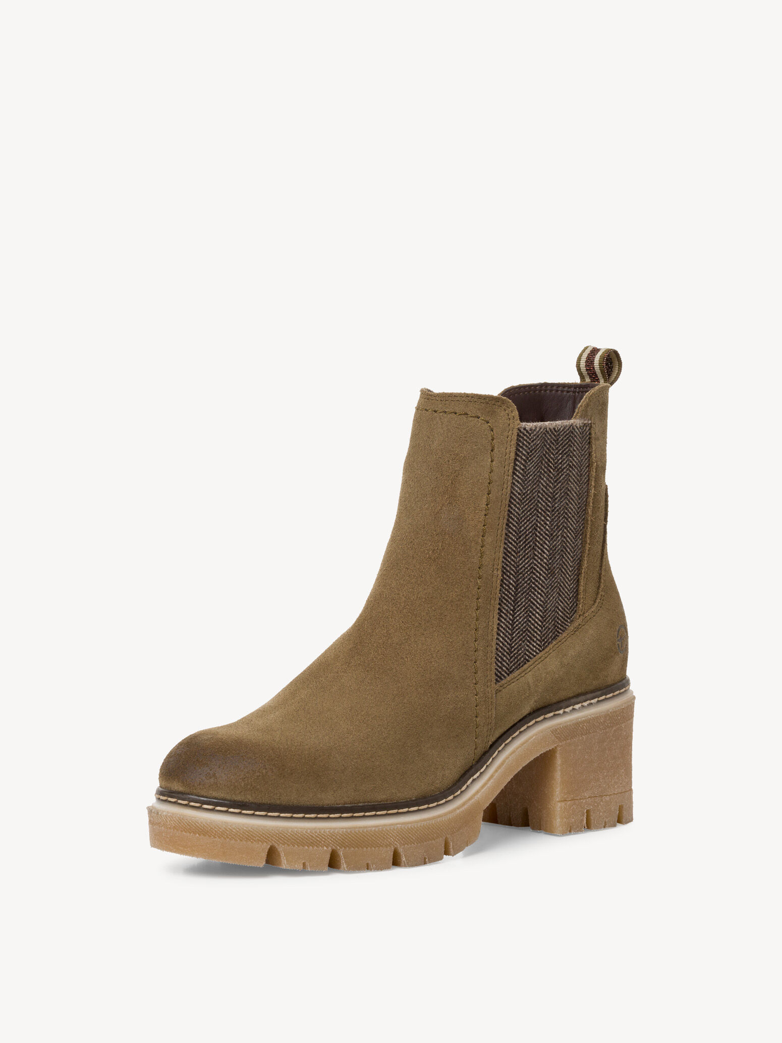 Bottine Chelsea en cuir - vert