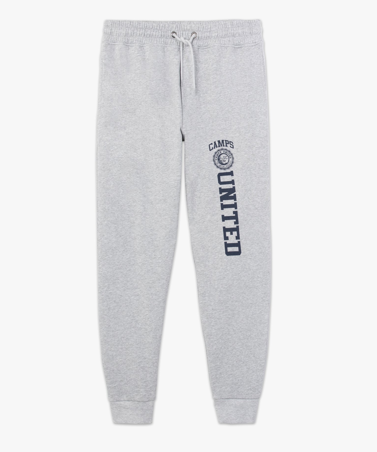 Pantalon de jogging homme avec inscription – Camps United gris | GEMO