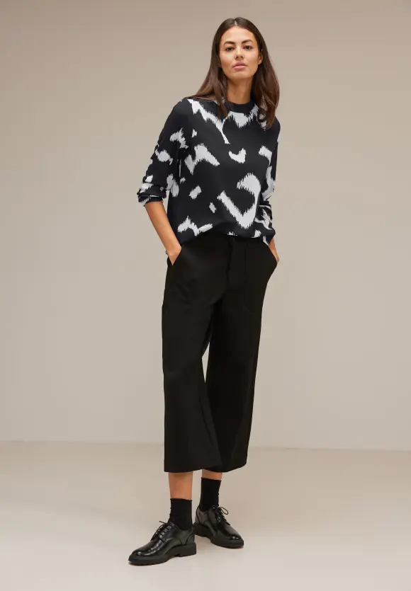 Street One Shirt mit Jaquard Muster