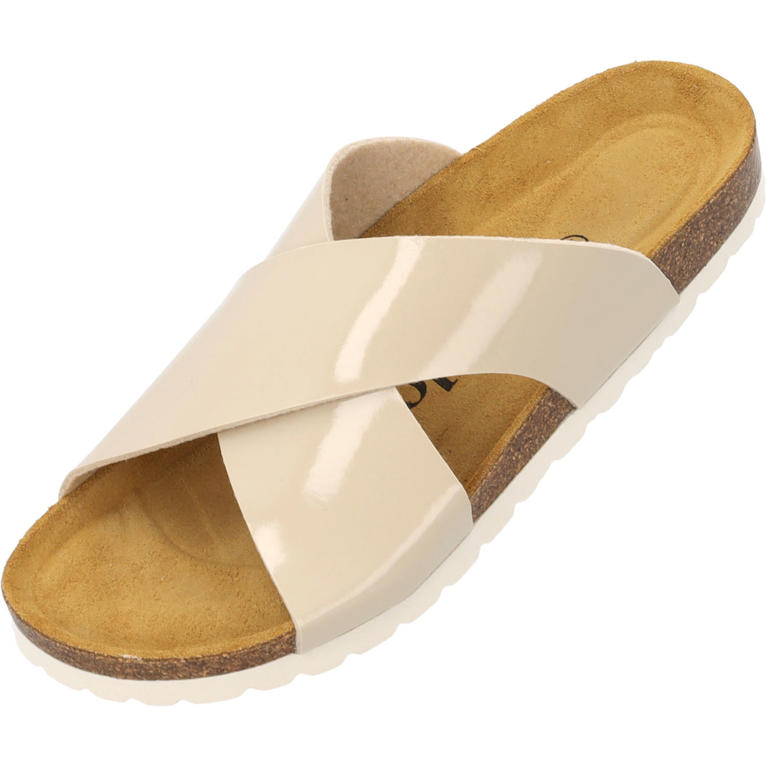 Palado Rianel, Pantoletten, Damen, Beige Lack