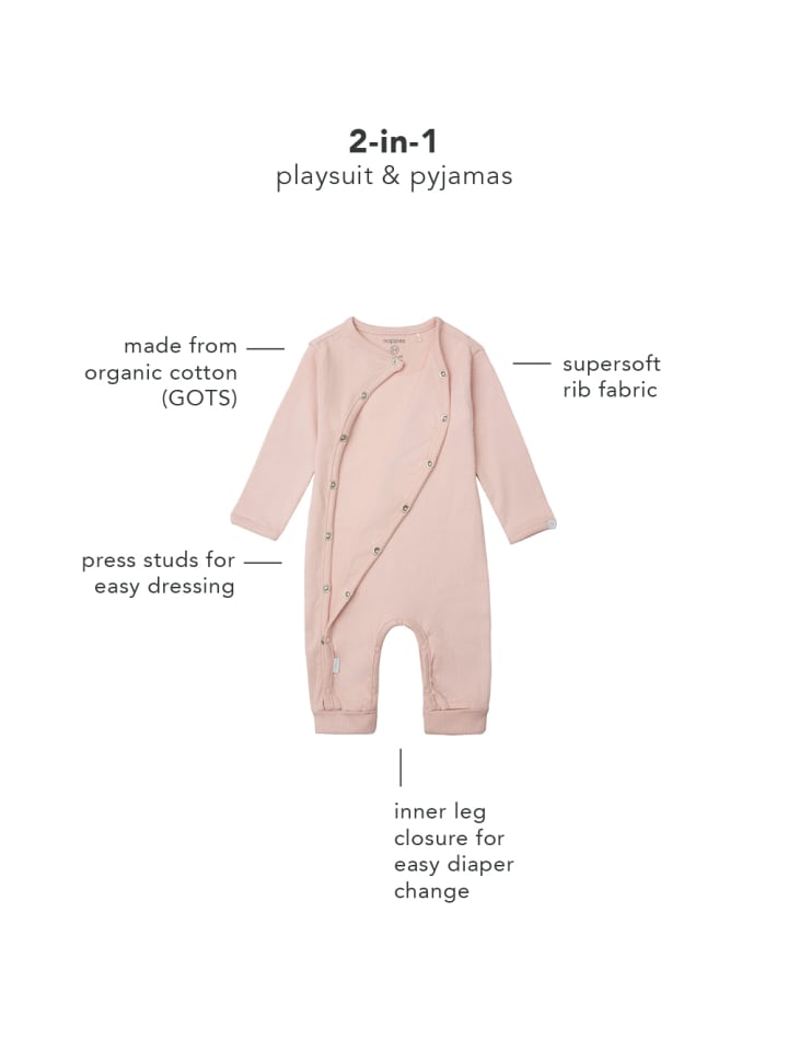 Noppies Strampler Nevis in Rose Smoke günstig kaufen