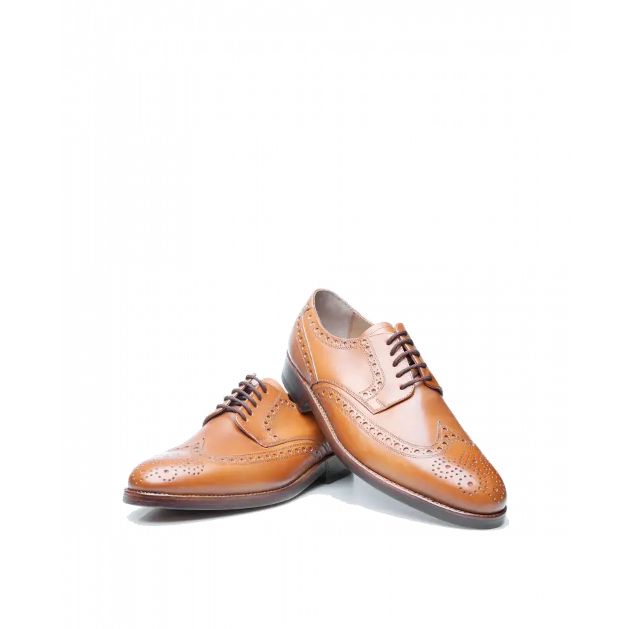 Heinrich Dinkelacker - Businessschuhe Budapester LUZERN FULL-BROGUE AC Kalbsleder - beige