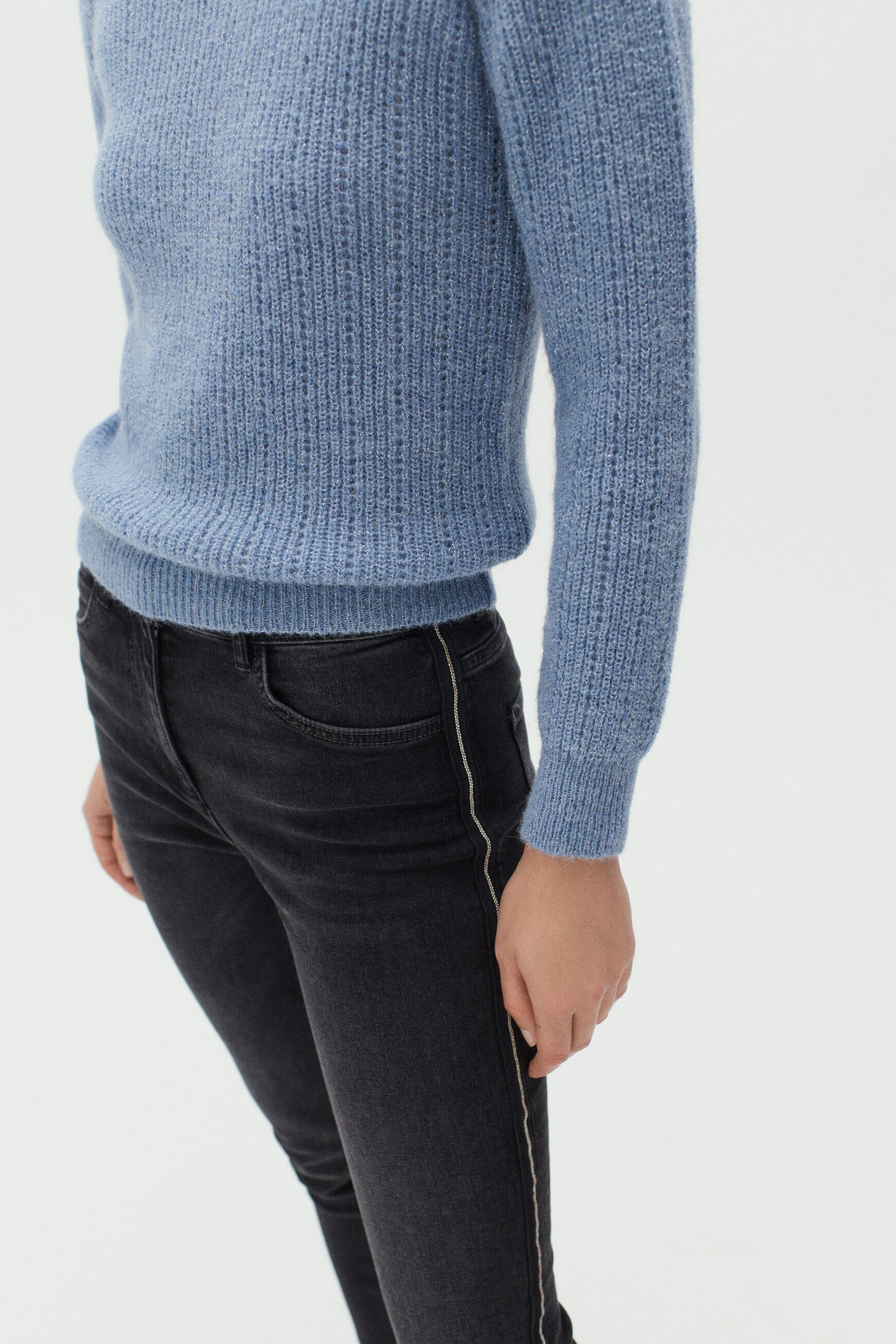 pantalon tosca bleu marine femme