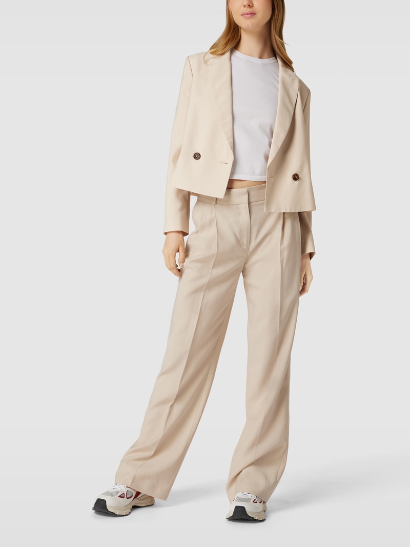 Blazer mit Knopfverschluss in beige